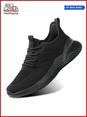 ✨ Womens Walking Running Shoes Slip On Lightweight Mesh Memory Foam Sneakers